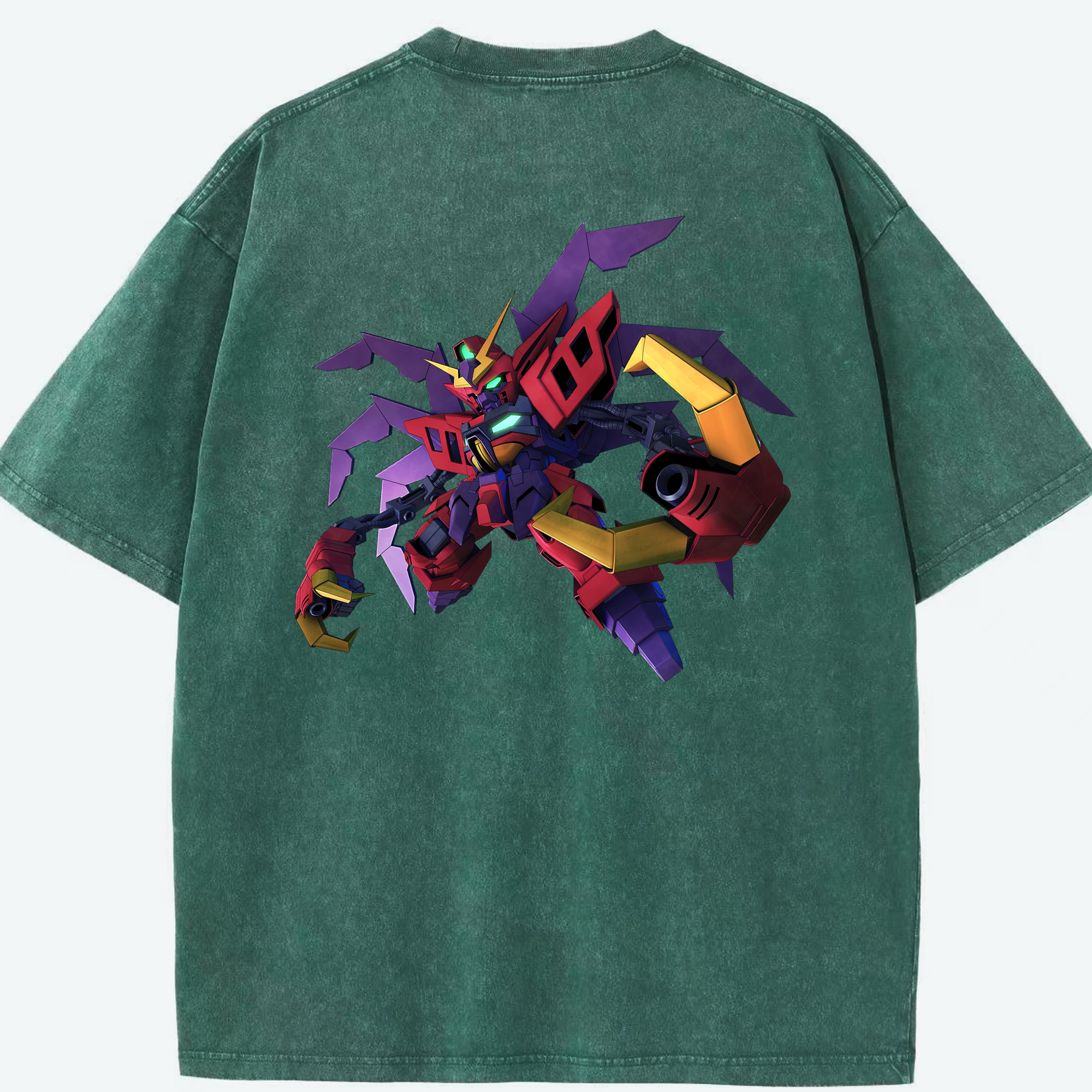 （画像用） 機動戦士ガンダム Mobile Suit Gundam 綿100% ヴィンテージ風 半袖Tシャツ（背面プリント）